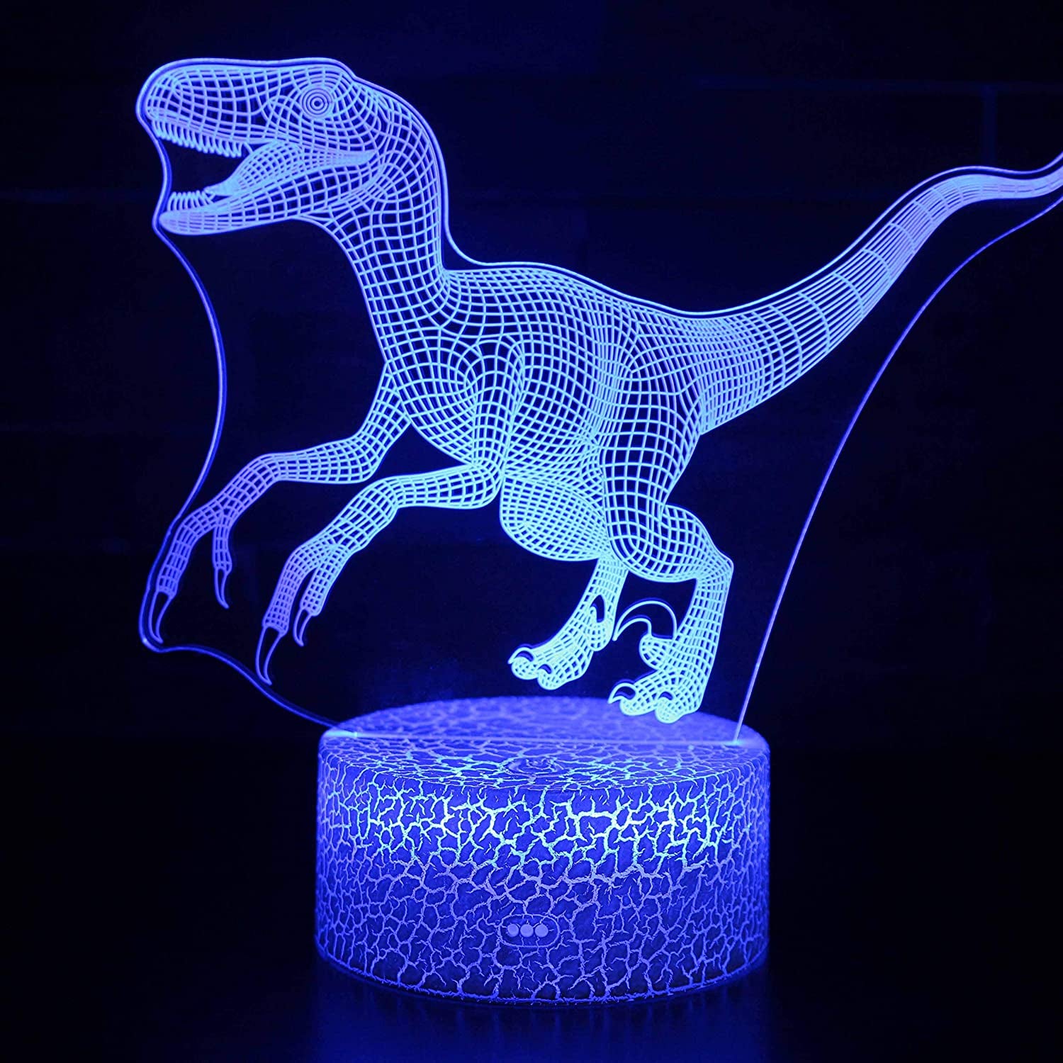4 PCS 3D Dinosaur Night Light, 3D Dinosaur Lamp, 16 Color Changing Night Lights, Remote Control Animal Toys Night Light, Bedroom Home for Boys Girls and Kids Birthday Xmas Gift 8503